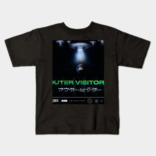 Space Alien UFO World Invasion Kids T-Shirt